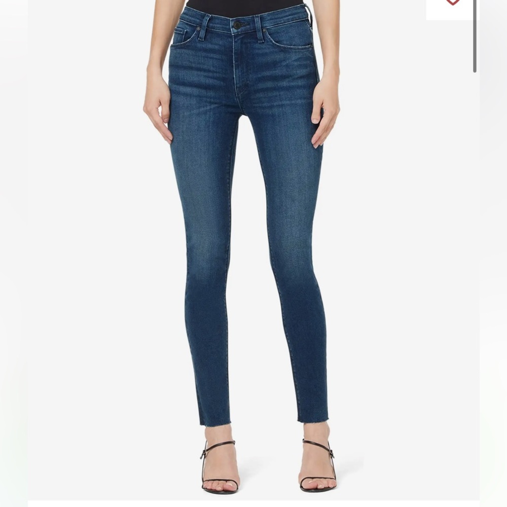 Hudson High Waisted Barbara Skinny Ankle Jeans (Dark Wash) - size